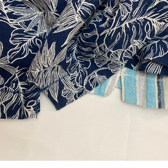 Linen Rayon Pull on Drawstring Sz M boho beach summer shorts coastal Pockets VTG - Picture 10 of 11